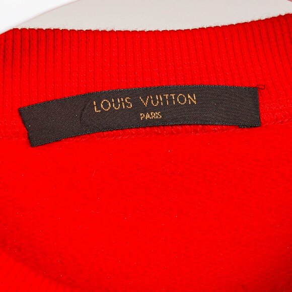 Louis Vuitton x Supreme Red Arc Logo Crewneck Sweatshirt - Picture 8 of 11